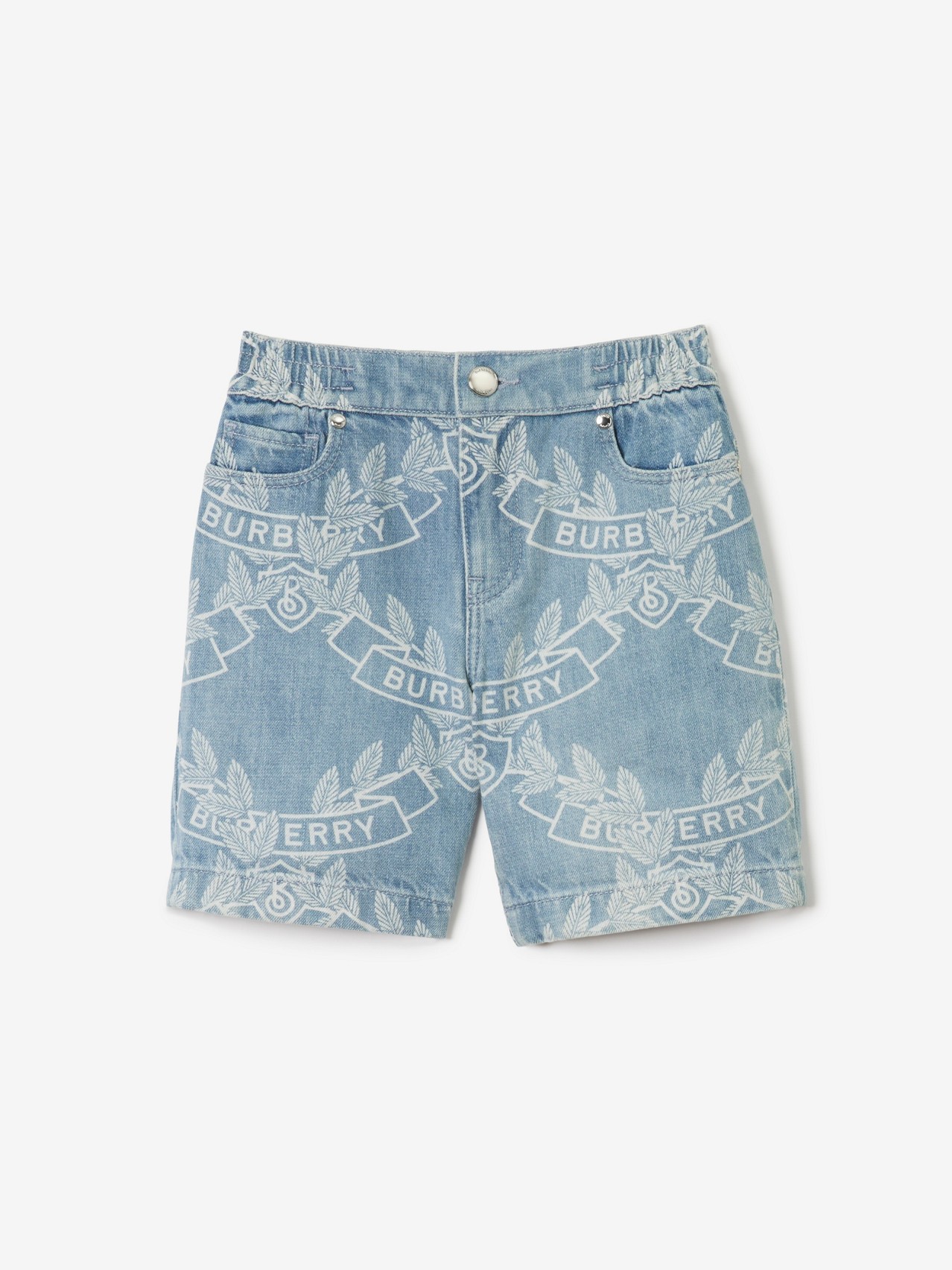 Oak Leaf Crest Japanese Denim Shorts