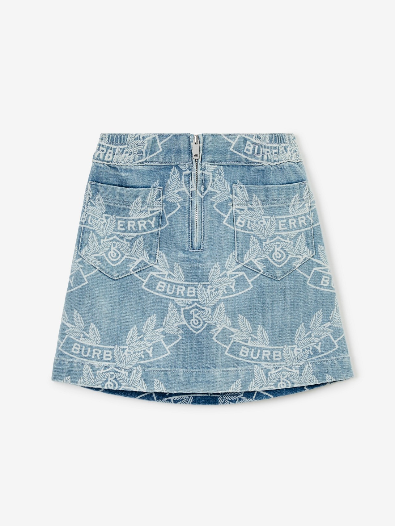 Oak Leaf Crest Japanese Denim Skirt