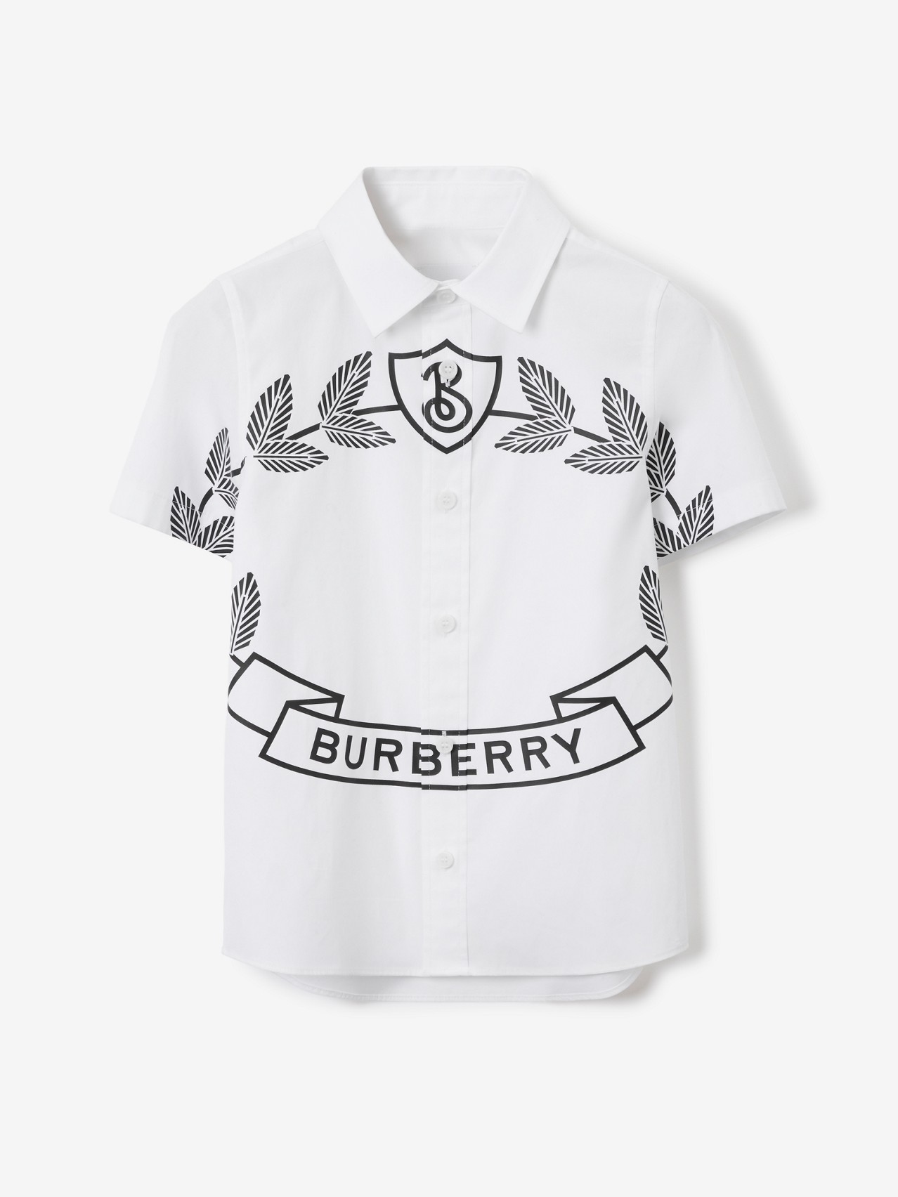 Oak Leaf Crest Stretch Cotton Shirt